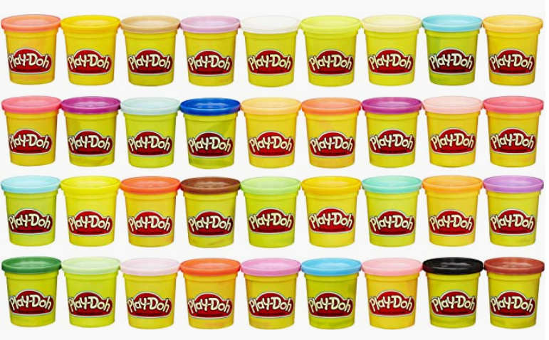 Play-doh in different colors